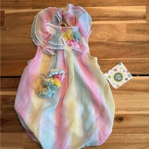 Little Me Pastel Rainbow Baby Onesie